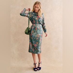 Sezane Sequin Magalia skirt, size 4